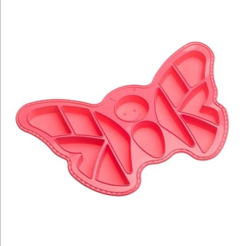 Create and Celebrate pink Butterfly Pull-Apart Cupcake Silicone Baking Pan.NWT - Picture 1 of 3